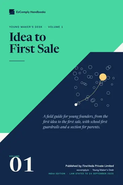 Cover of Idea to First Sale, Young Maker's Desk, volume 1