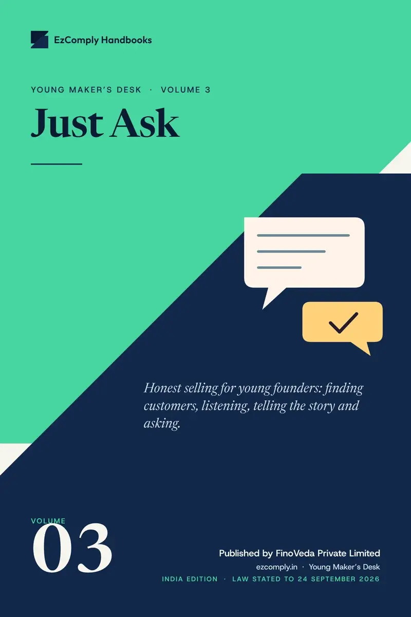 Cover of Just Ask, Young Maker's Desk, volume 3