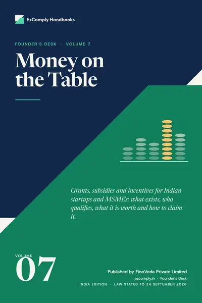 Cover of Money on the Table, Founder's Desk, volume 7