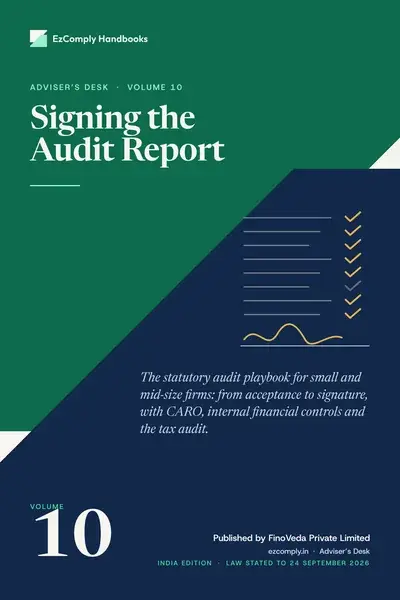 Cover of Signing the Audit Report, Adviser's Desk, volume 10