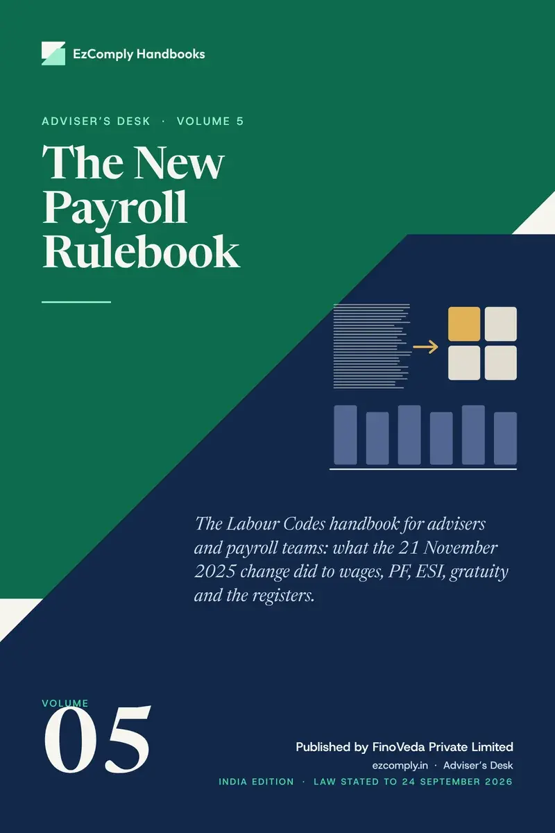 Cover of The New Payroll Rulebook, Adviser's Desk, volume 5