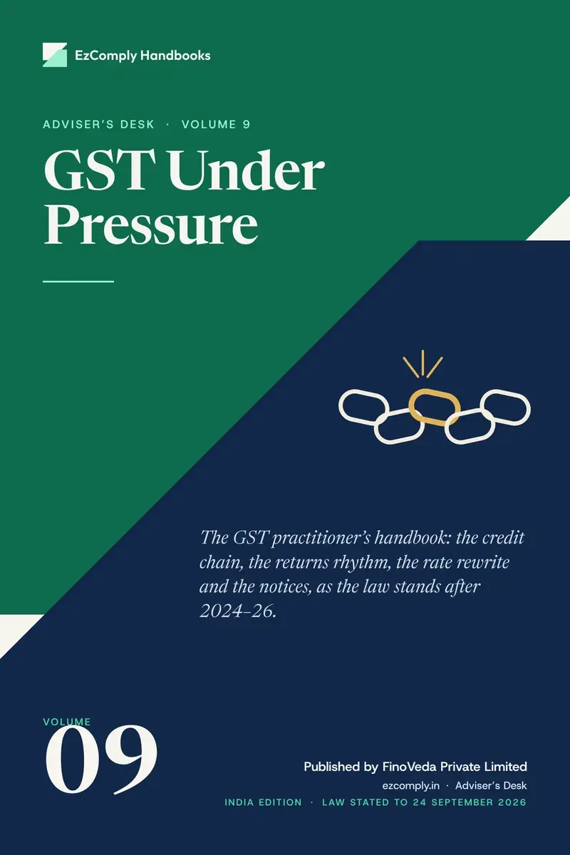 Cover of GST Under Pressure, Adviser's Desk, volume 9