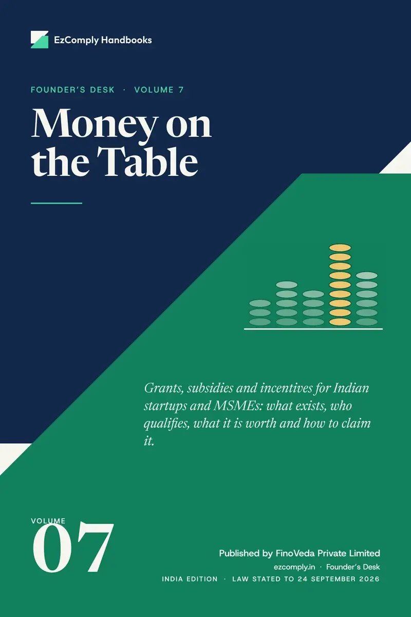 Cover of Money on the Table, Founder's Desk, volume 7