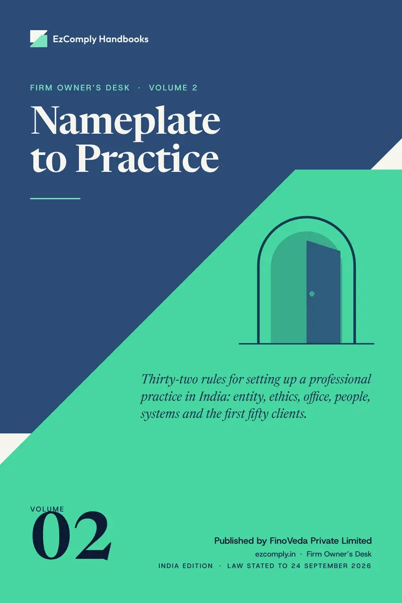 Cover of Nameplate to Practice, Firm Owner's Desk, volume 2