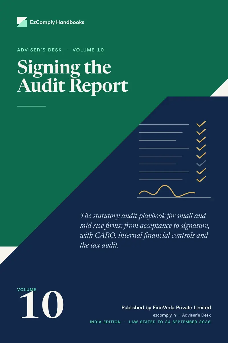 Cover of Signing the Audit Report, Adviser's Desk, volume 10